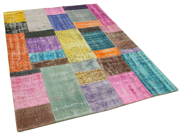 5x7 Multicolor Patchwork Rug - 31793