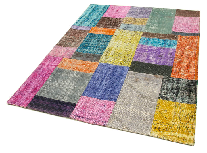 5x7 Multicolor Patchwork Rug - 31793