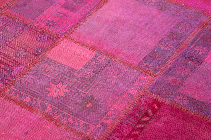6x8 Pink Patchwork Rug - 31799