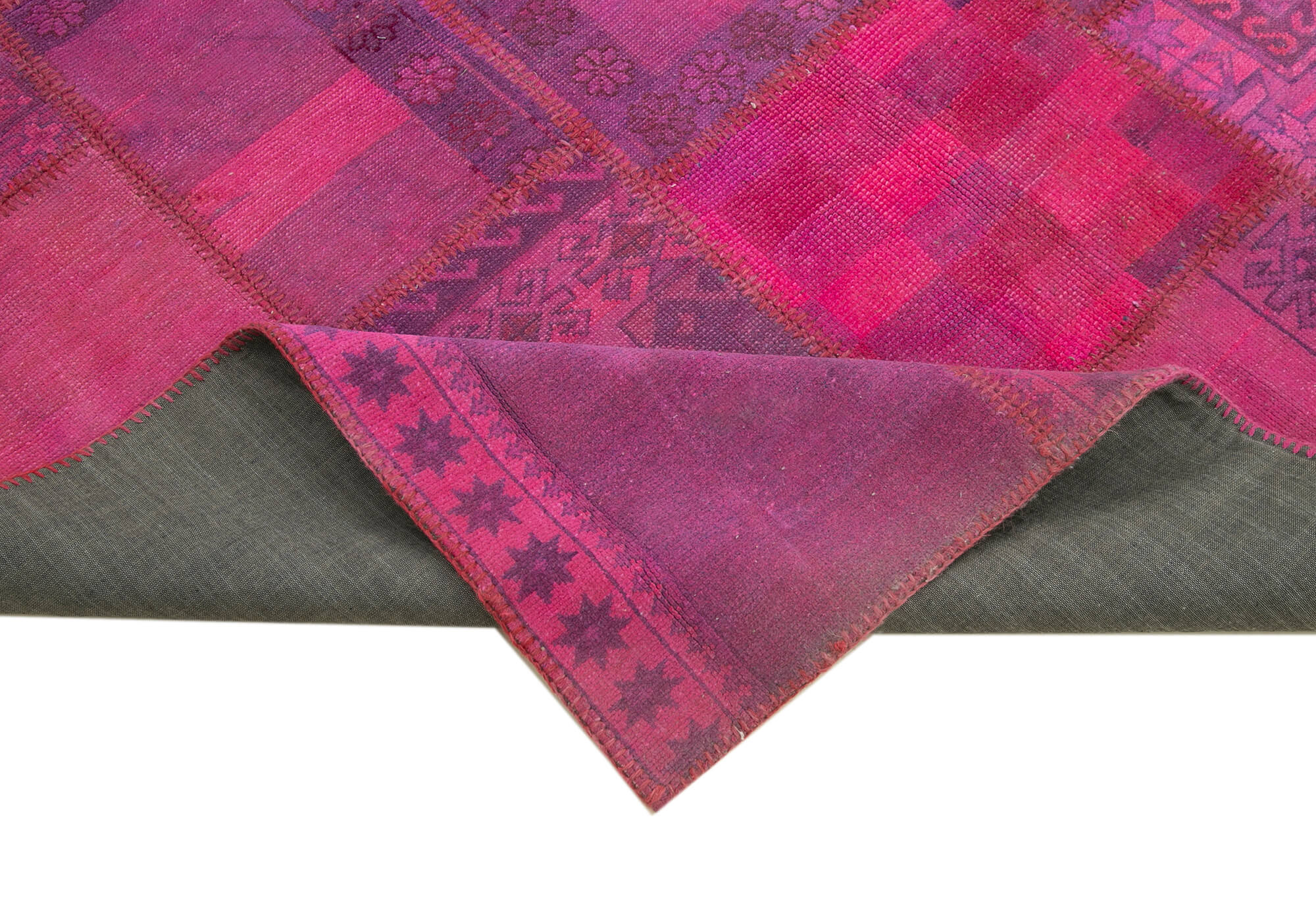 6x8 Pink Patchwork Rug - 31799