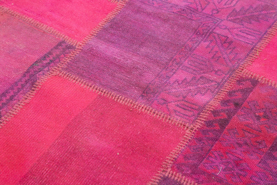 6x8 Pink Patchwork Rug - 31800