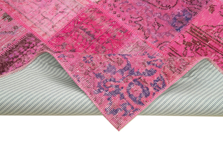 Pink Patchwork Rug 6x8 Pink Patchwork Rug - 31807
