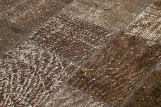 6x8 Brown Patchwork Rug - 31809