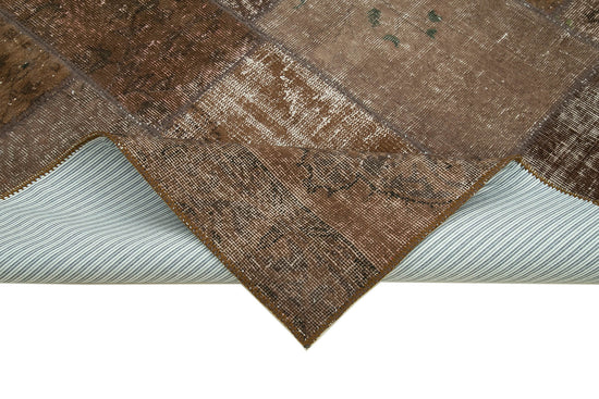 6x8 Brown Patchwork Rug - 31809