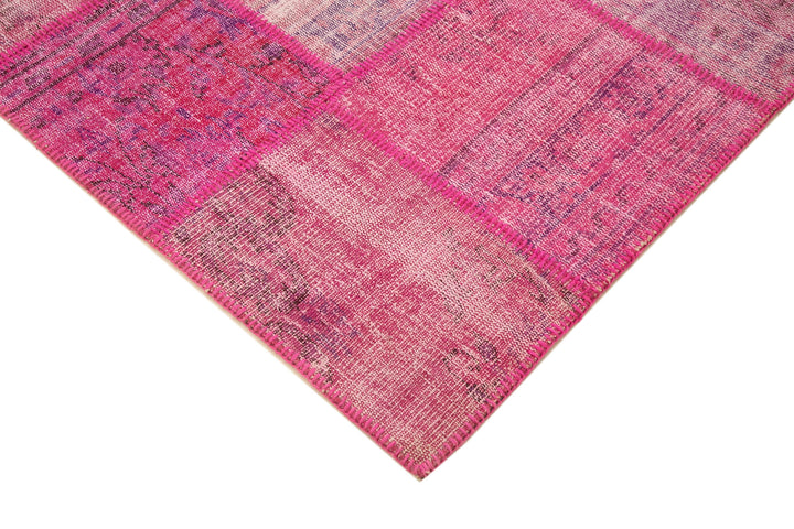 6x8 Pink Patchwork Rug - 31811