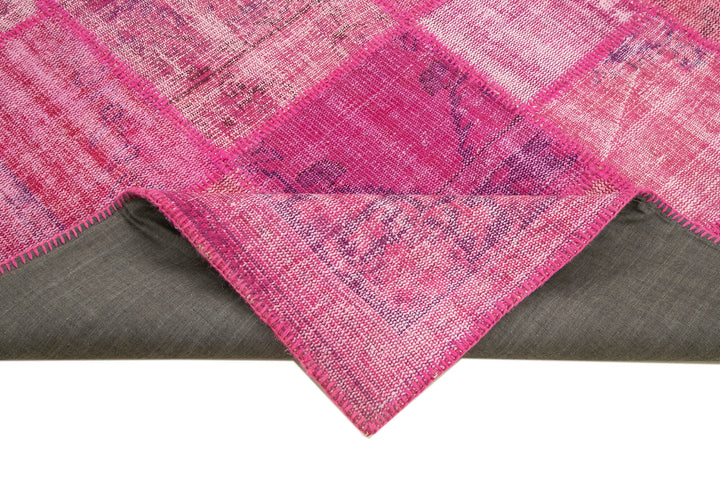 6x8 Pink Patchwork Rug - 31811