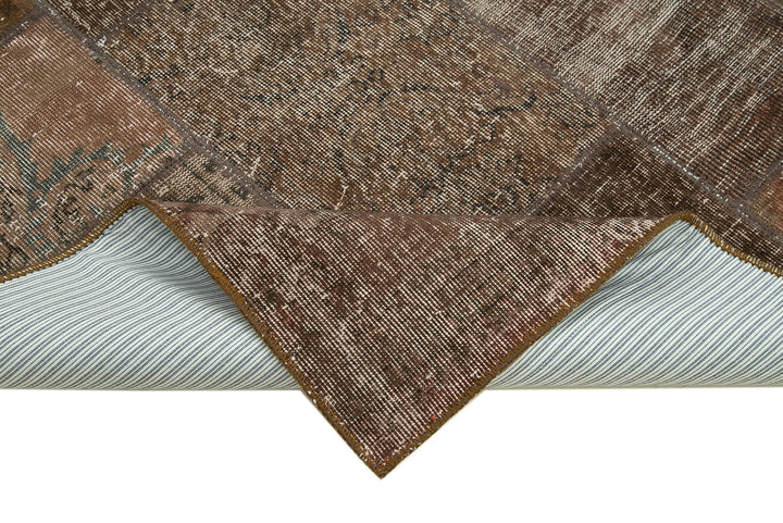 6x8 Brown Patchwork Rug - 31812
