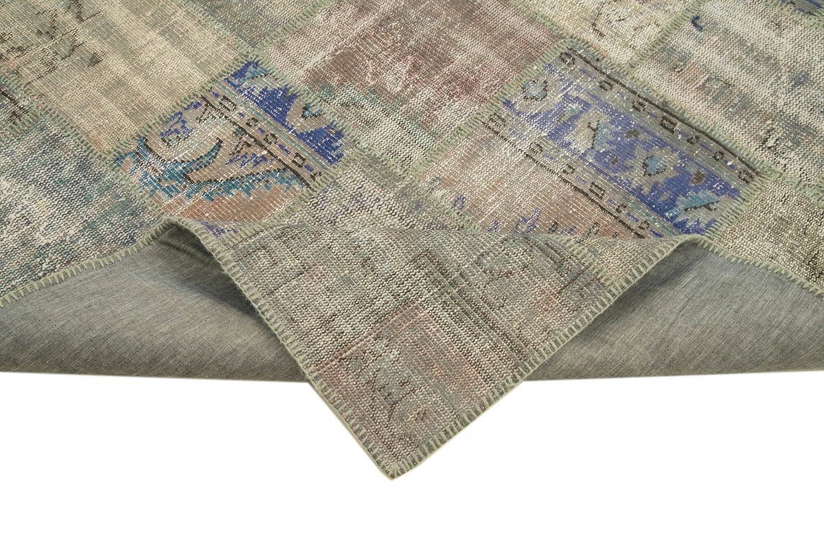 6x8 Grey Patchwork Rug - 31817