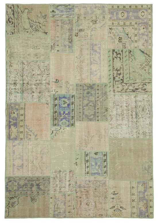 6x8 Beige Patchwork Rug - 31822