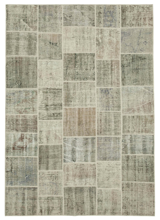 6x8 Grey Patchwork Rug - 31830