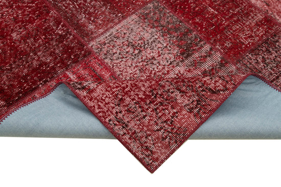 6x8 Red Patchwork Rug - 31838