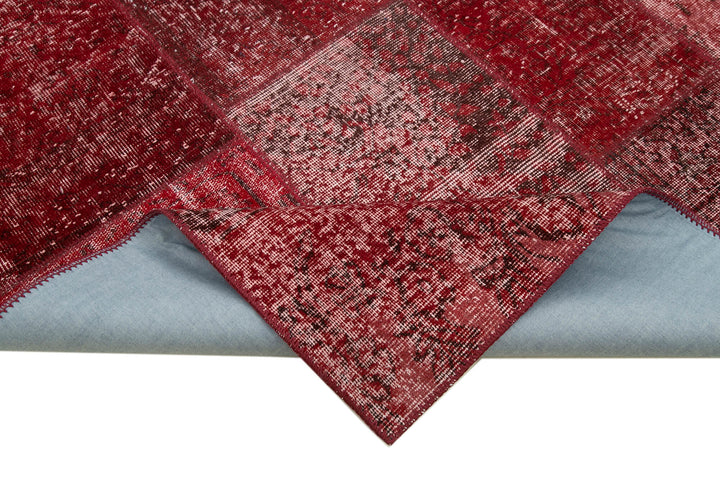 6x8 Red Patchwork Rug - 31838
