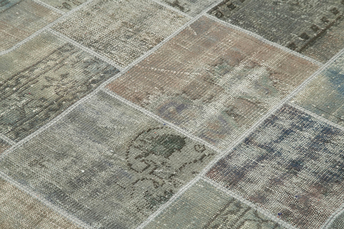 6x8 Grey Patchwork Rug - 31855