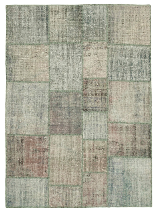 6x8 Grey Patchwork Rug - 31869