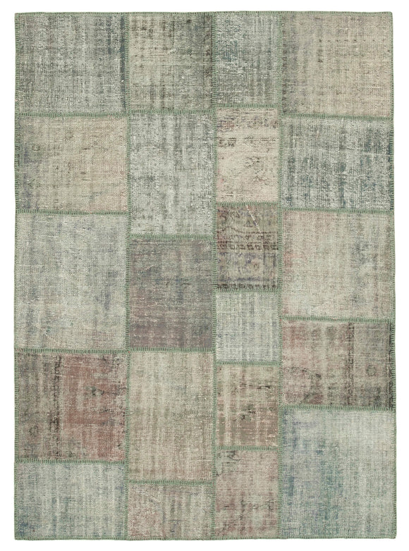 6x8 Grey Patchwork Rug - 31869