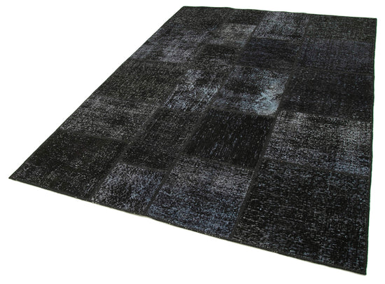 6x8 Black Patchwork Rug - 31898