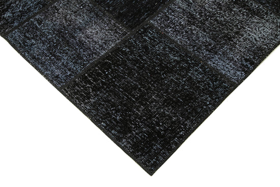 6x8 Black Patchwork Rug - 31898