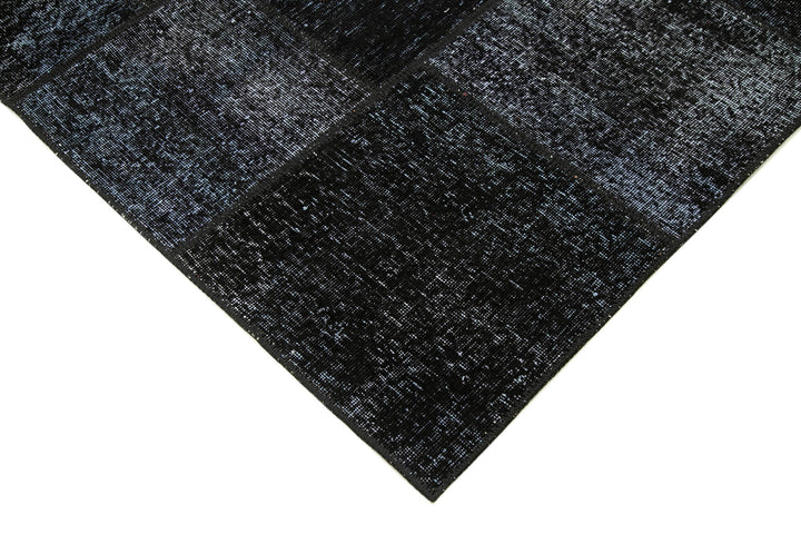6x8 Black Patchwork Rug - 31898