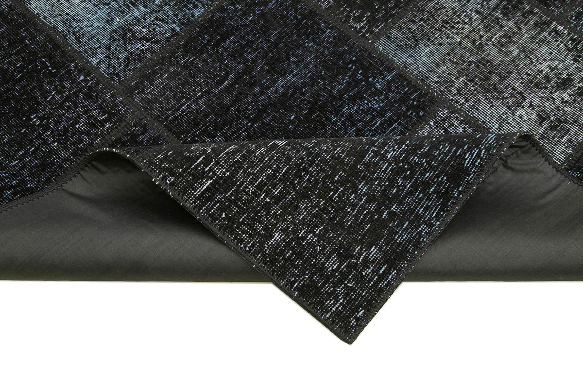 6x8 Black Patchwork Rug - 31898