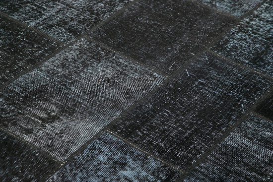 6x8 Black Patchwork Rug - 31904