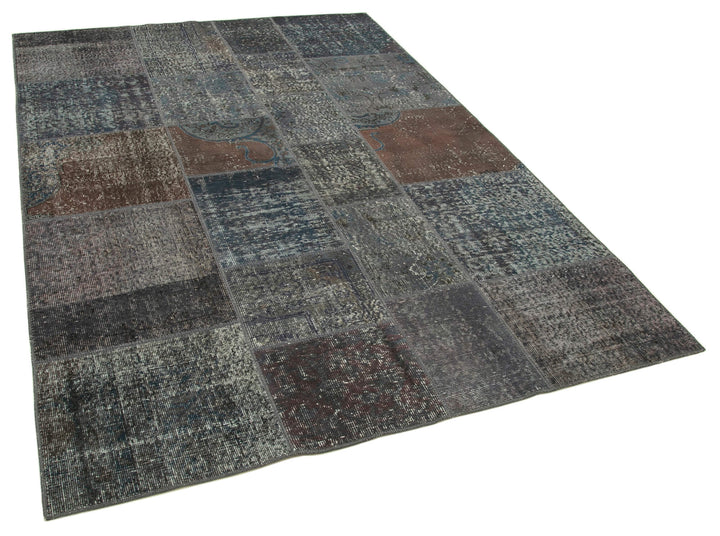 6x8 Grey Patchwork Rug - 31910