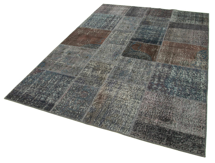 6x8 Grey Patchwork Rug - 31910