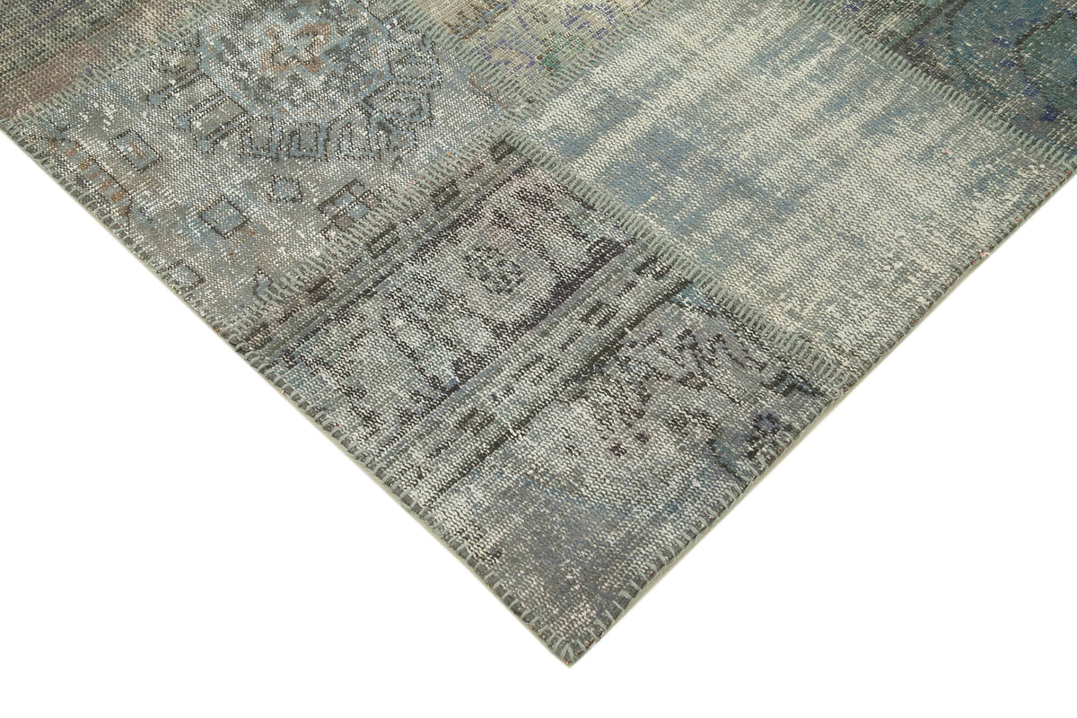 6x8 Grey Patchwork Rug - 31912