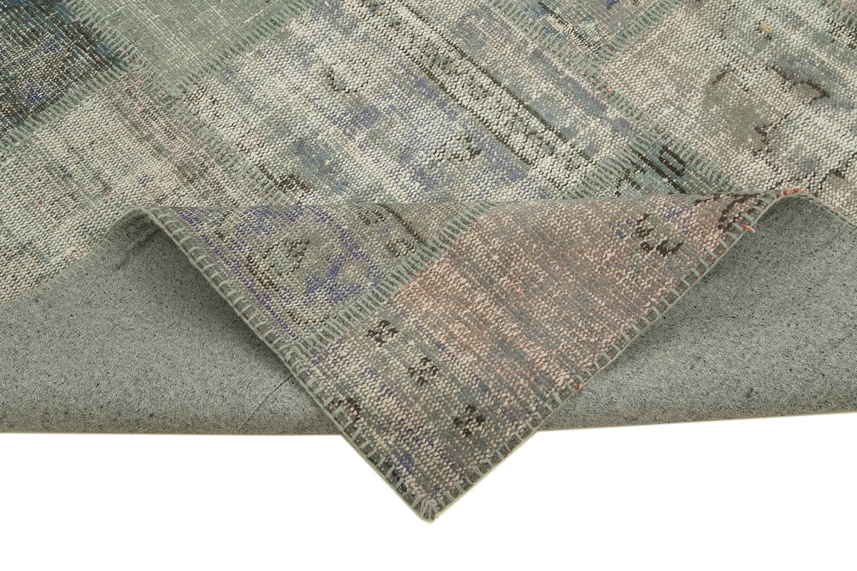 6x8 Grey Patchwork Rug - 31912