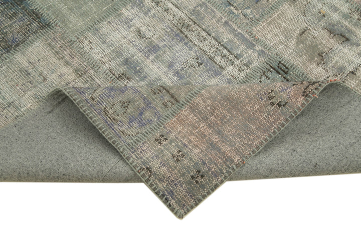 6x8 Grey Patchwork Rug - 31912