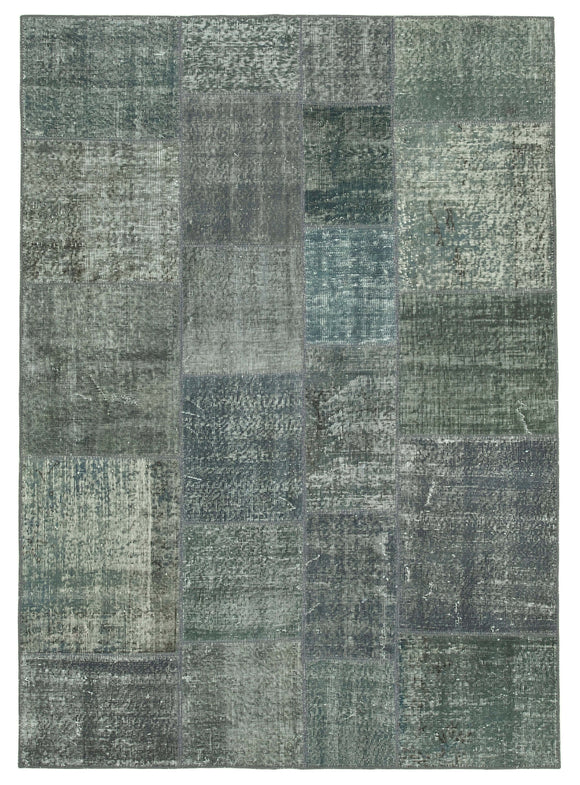 6x8 Grey Patchwork Rug - 31923
