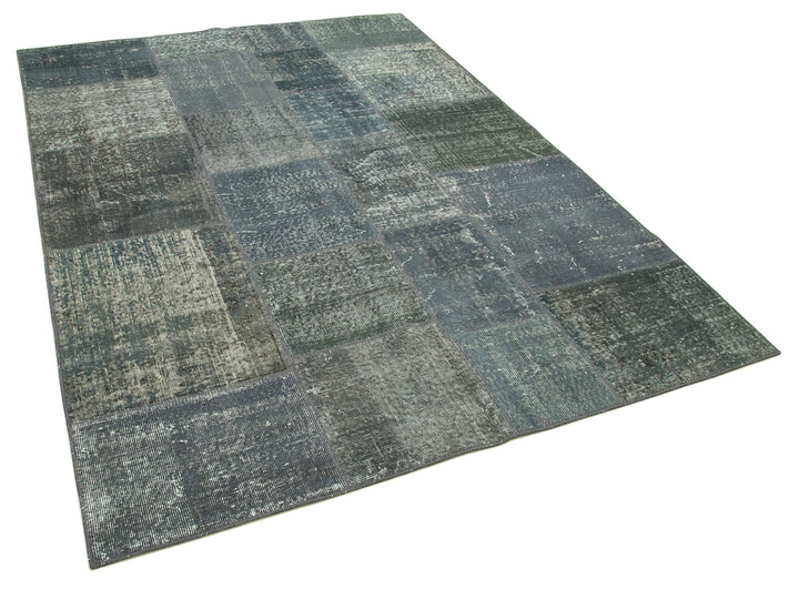 6x8 Grey Patchwork Rug - 31923