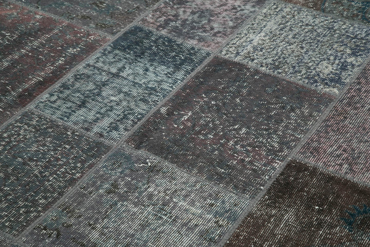 6x8 Grey Patchwork Rug - 31930