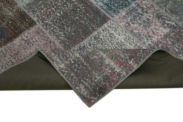 6x8 Grey Patchwork Rug - 31930