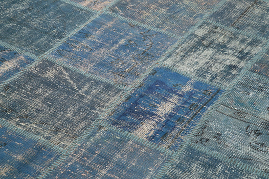 6x8 Blue Patchwork Rug - 31931