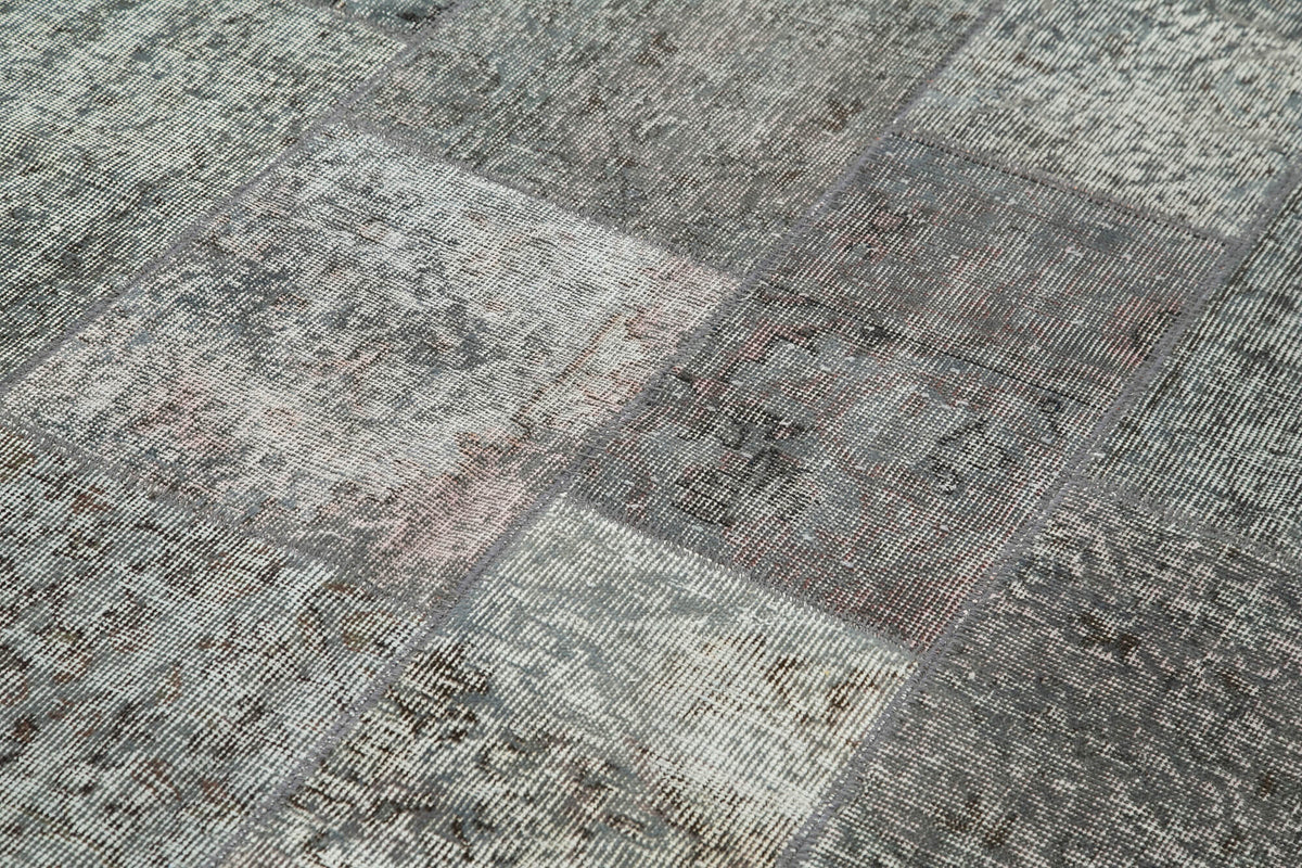 6x8 Grey Patchwork Rug - 31932