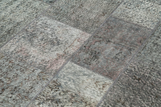 6x8 Grey Patchwork Rug - 31932