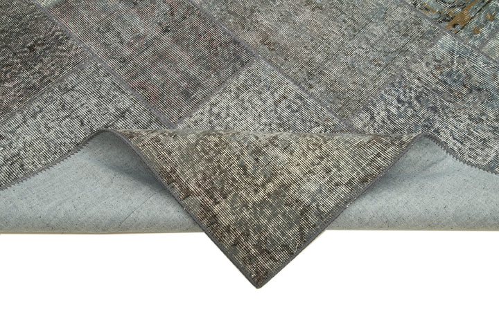 6x8 Grey Patchwork Rug - 31932