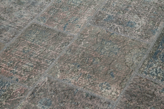 6x8 Grey Patchwork Rug - 31935