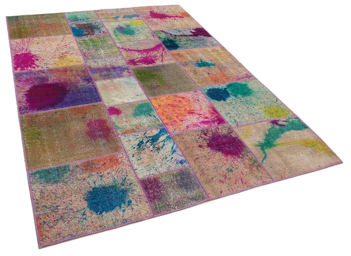 6x8 Multicolor Patchwork Rug - 31938