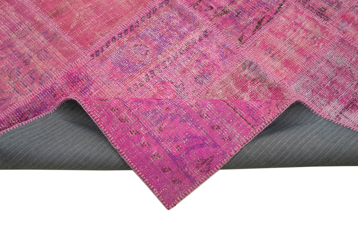 6x8 Pink Patchwork Rug - 31939