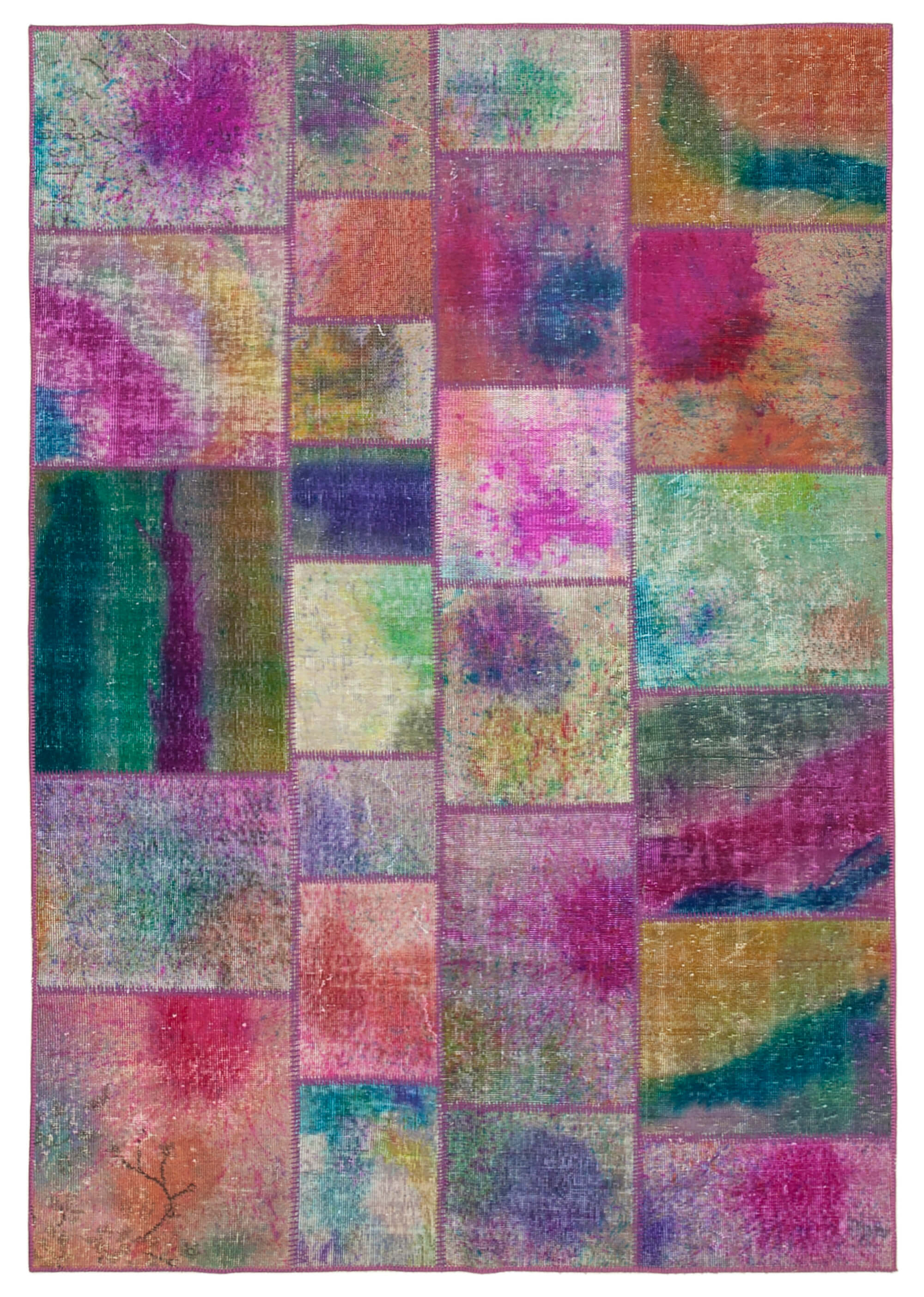 5x8 Multicolor Patchwork Rug - 31947