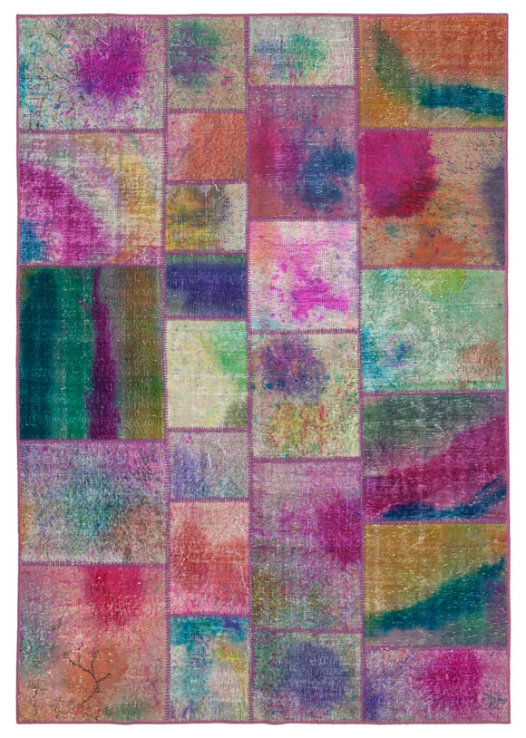 5x8 Multicolor Patchwork Rug - 31947