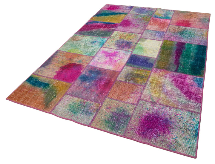 5x8 Multicolor Patchwork Rug - 31947