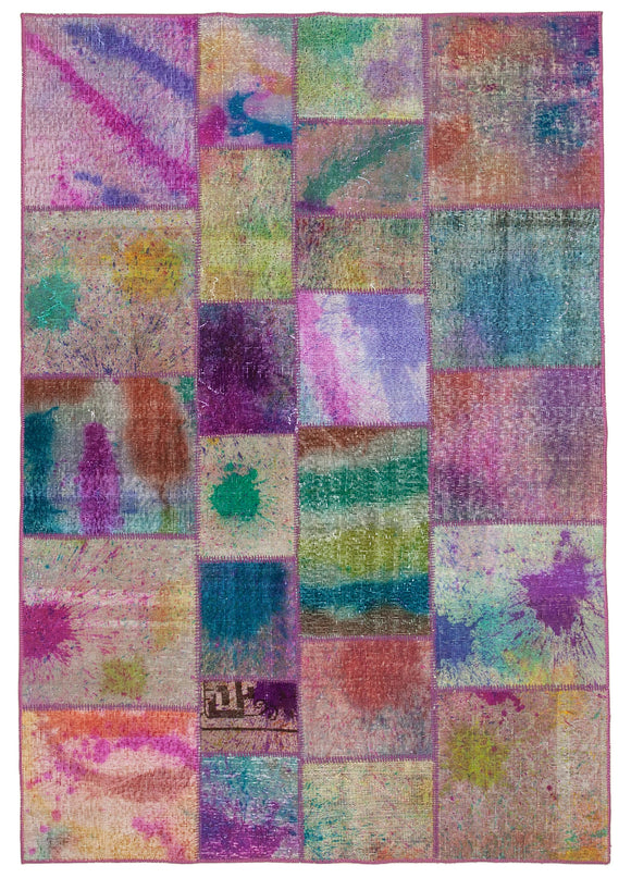 6x8 Multicolor Patchwork Rug - 31948