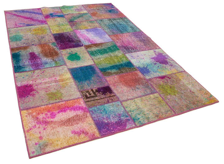 6x8 Multicolor Patchwork Rug - 31948