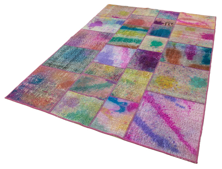 6x8 Multicolor Patchwork Rug - 31948