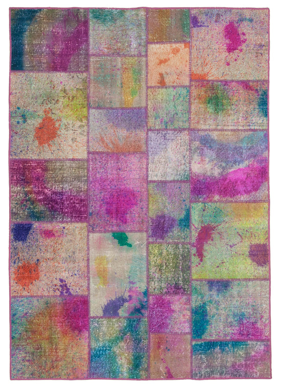 6x8 Multicolor Patchwork Rug - 31949