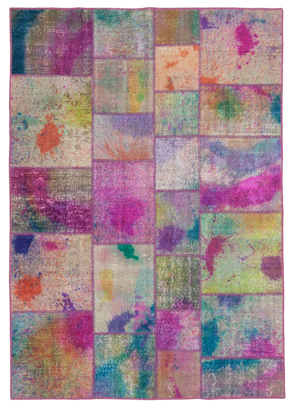 6x8 Multicolor Patchwork Rug - 31949
