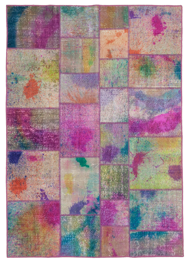 6x8 Multicolor Patchwork Rug - 31949