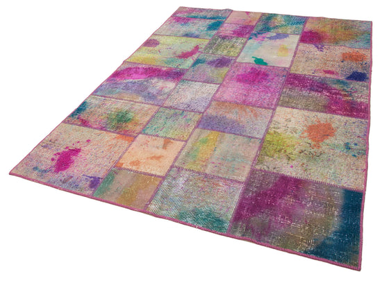 6x8 Multicolor Patchwork Rug - 31949
